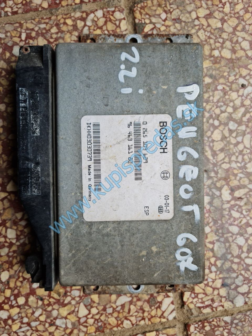 Peugeot 607 2.2I - Riadiaca jednotka brzd BOSH: 265109629